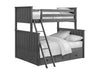 Jordan Bunk Bed — Twin/Full / Weathered Grey / No Stairs
