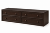 Captain four-drawer underbed storage — Espresso