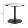 Batu Dining Table Gray & Black