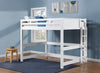 Harper Beadboard Loft Bed — Queen / White