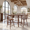 Stenger Barstool Walnut — Set of 2