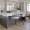 Linz Counter Stool Gray — Set of 2
