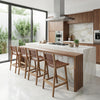 Feder Counter Stool Brown — Set of 2