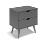 Donco Urban Two-Drawer Nightstand — Dark Grey — 2587-DG