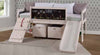 Donco Art Play Junior Low Loft Bed — White Wash/Dark Grey — 3005-TLWWDG