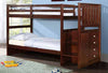 Donco Stairway Bunk Bed 820 — Dark Cappuccino — 820-TTCP