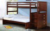 Donco Stairway Bunk Bed 820 — Dark Cappuccino — 820-TTCP_800E-CP
