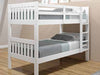 Donco Mission Bunk Bed — Additional Sizes and Finishes — White — 1010-4TTW