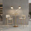 Desi Barstool Beige & Gold — Set of 2