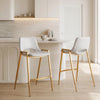 Desi Counter Stool White & Gold — Set of 2