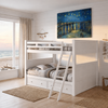 RILEYCFG|full-full|white|drawers|Riley Full/Full White drawers