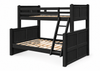 Riley Beadboard Bunk Bed — Twin/Full — Black