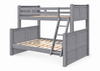 Riley Beadboard Bunk Bed — Twin/Full — Gray