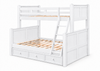 RILEYCFG|twin-full|white|trundle|Riley Twin/Full White trundle