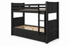 RILEYCFG|twin-twin|black|drawers|Riley Twin/Twin Black drawers