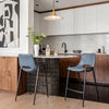 Desi Counter Stool Azure Gray — Set of 2