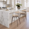 Saku Swivel Counter Stool Beige & Brown
