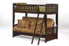 Cinnamon Twin over Futon Bunk Bed