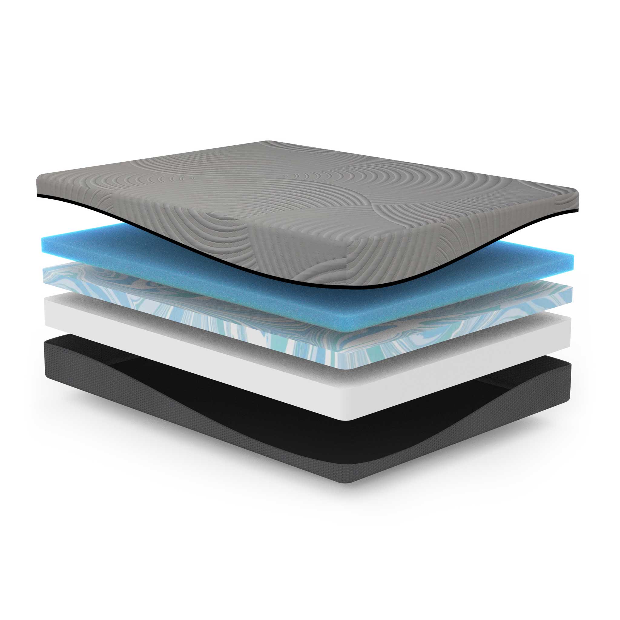 BedTech Gel Max 10 inch manufacturer construction cutaway
