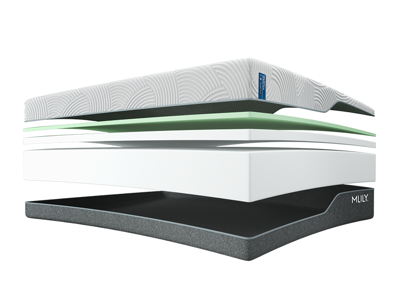 MLILY WellFlex Memory Foam 1.0 Firm manufacturer construction cutaway